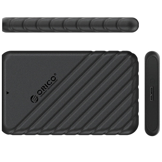 Orico 25PW1-U3 Gehäuse für HDD / SSD SATA 2,5 Zoll, microUSB 3.0, Schwarz