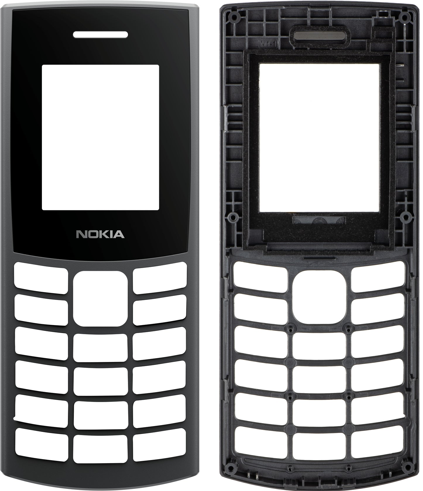 Frontabdeckung für Nokia 105 4G 2. Edition, Kohle
