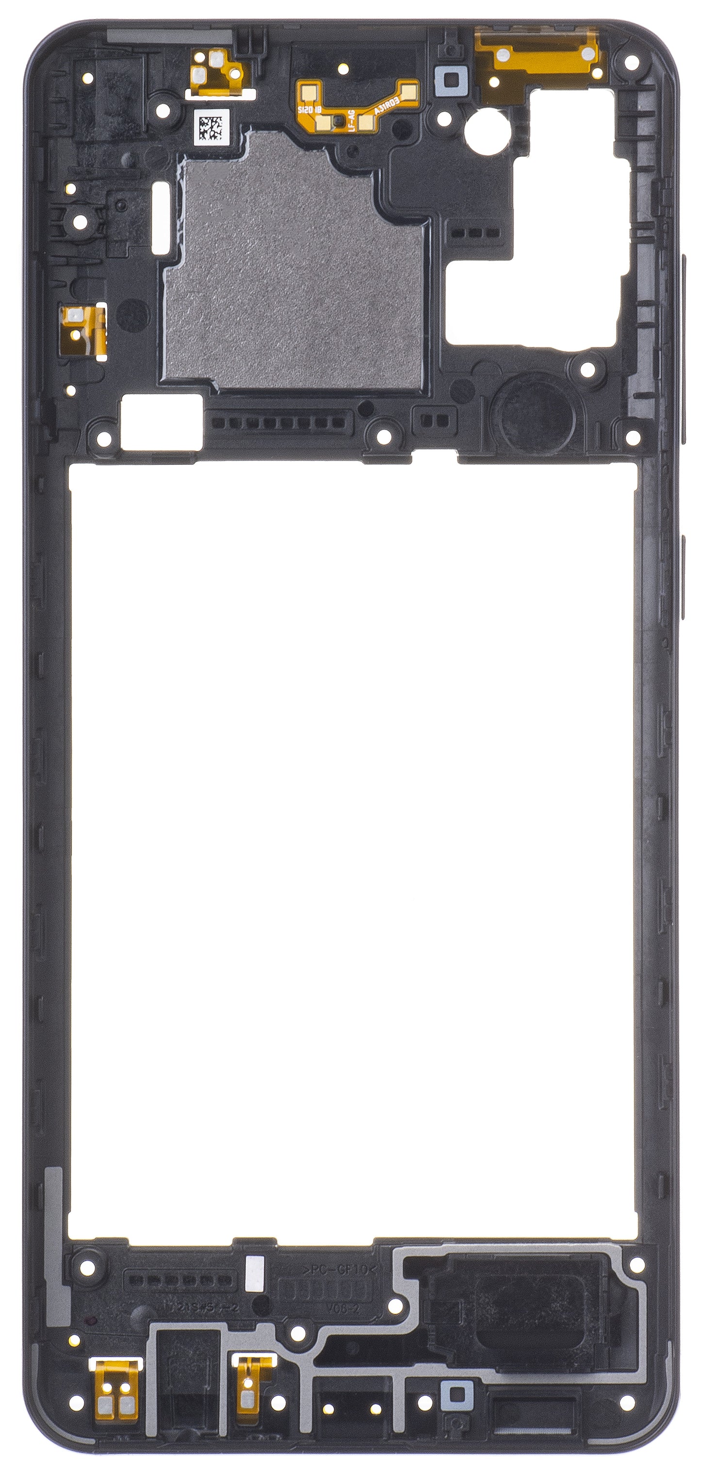 Mittelgehäuse Samsung Galaxy A21s A217, Schwarz