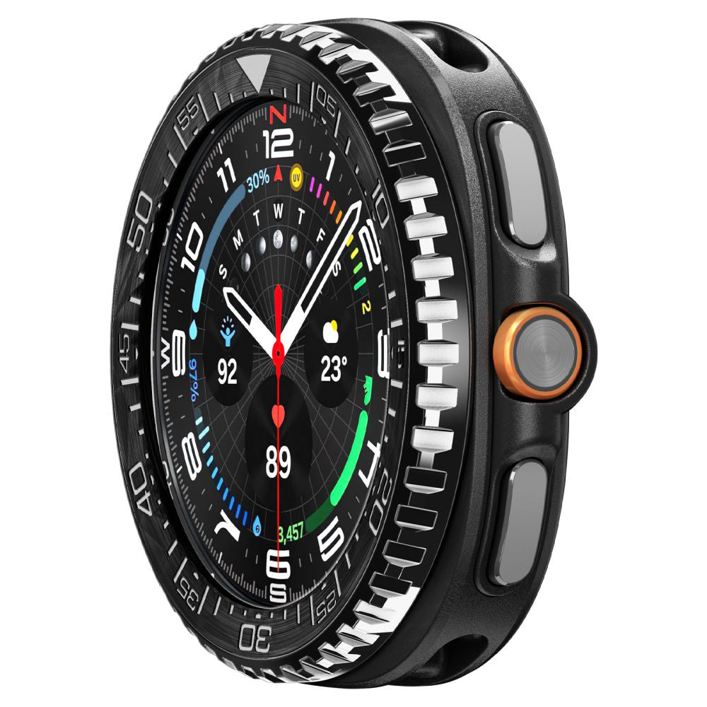 Spigen Tune Pro Diver Schutzrahmen für Samsung Galaxy Watch8 Classic, Schwarz ACS10016
