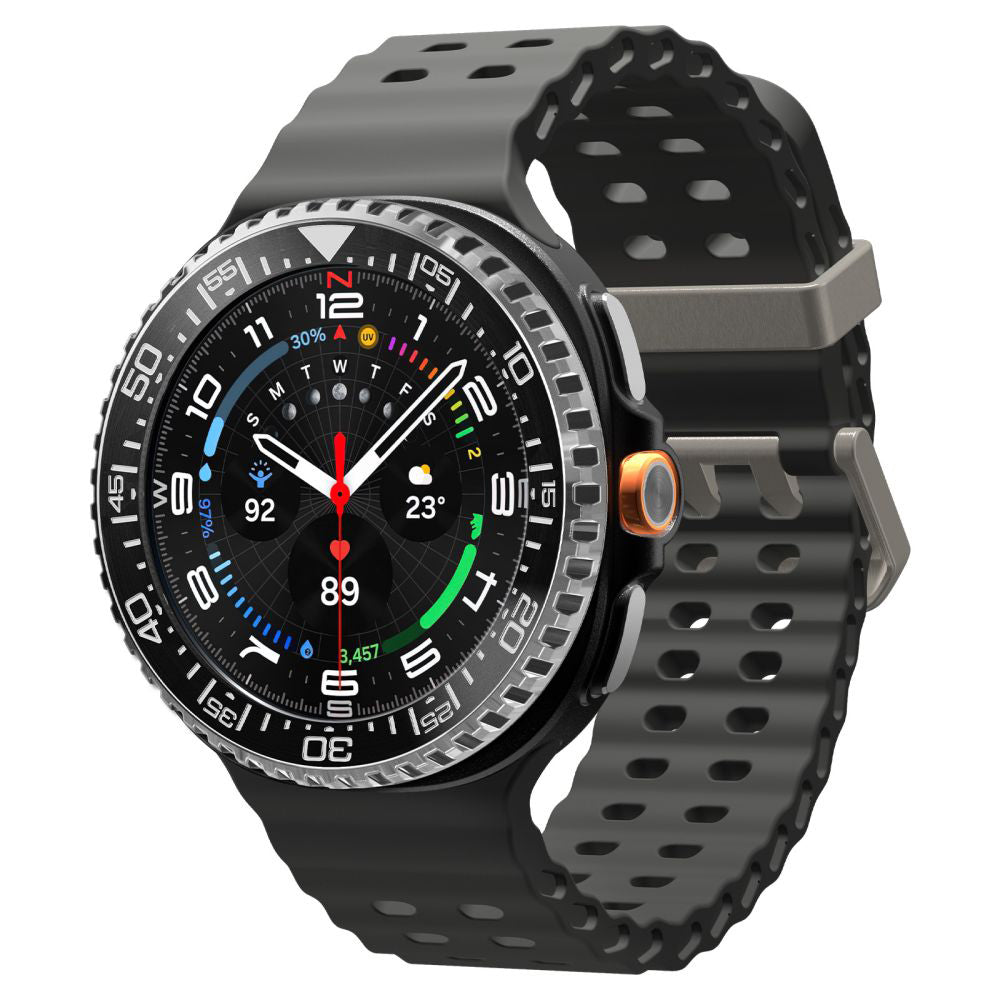 Spigen Tune Pro Diver Schutzrahmen für Samsung Galaxy Watch8 Classic, Schwarz ACS10016