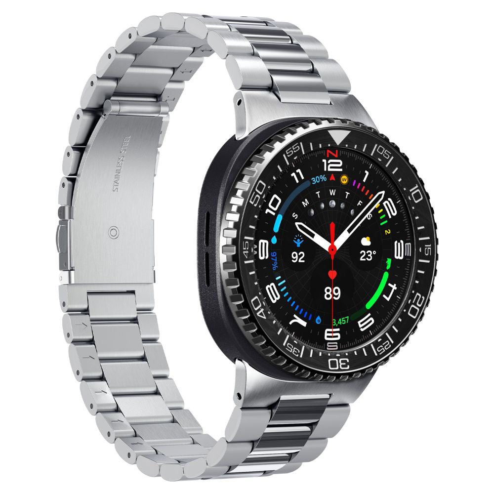 Spigen Tune Pro Diver Schutzrahmen für Samsung Galaxy Watch8 Classic, Schwarz ACS10016