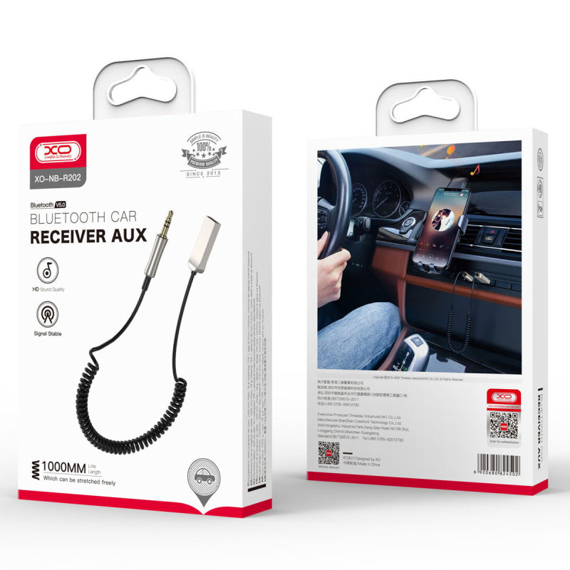 XO Design NB-R202 Bluetooth Empfänger | 3.5mm AUX | Ausziehbar | Zink-Legierung