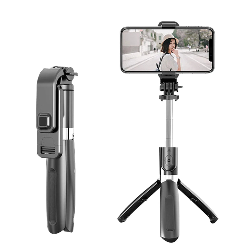 Selfie Stick Bluetooth Techsuit L02, Universal, Black