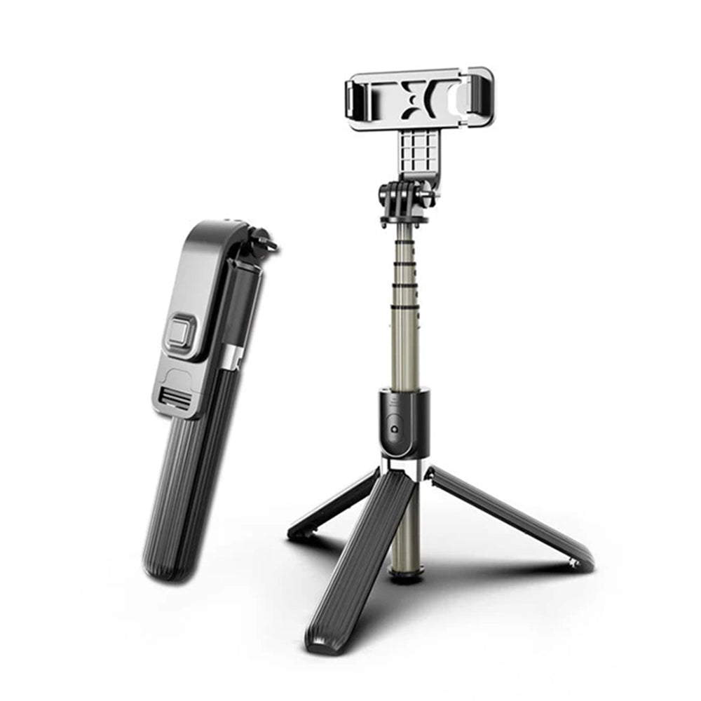 Selfie Stick Bluetooth Techsuit L03, Universal, Schwarz