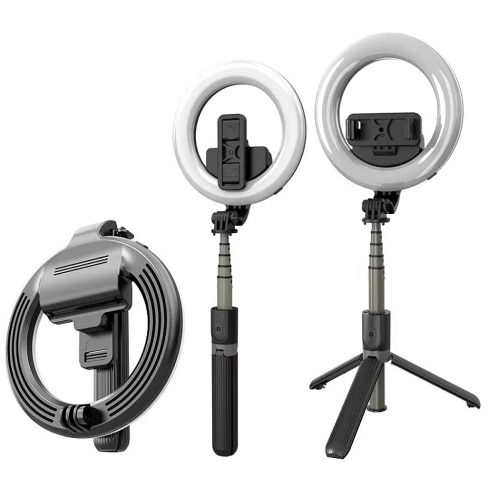 Selfie Stick Bluetooth Techsuit L07, Universal, Schwarz