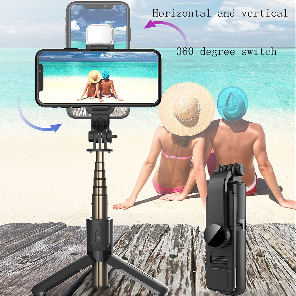 Selfie Stick Bluetooth Techsuit L11s, Universal, Schwarz