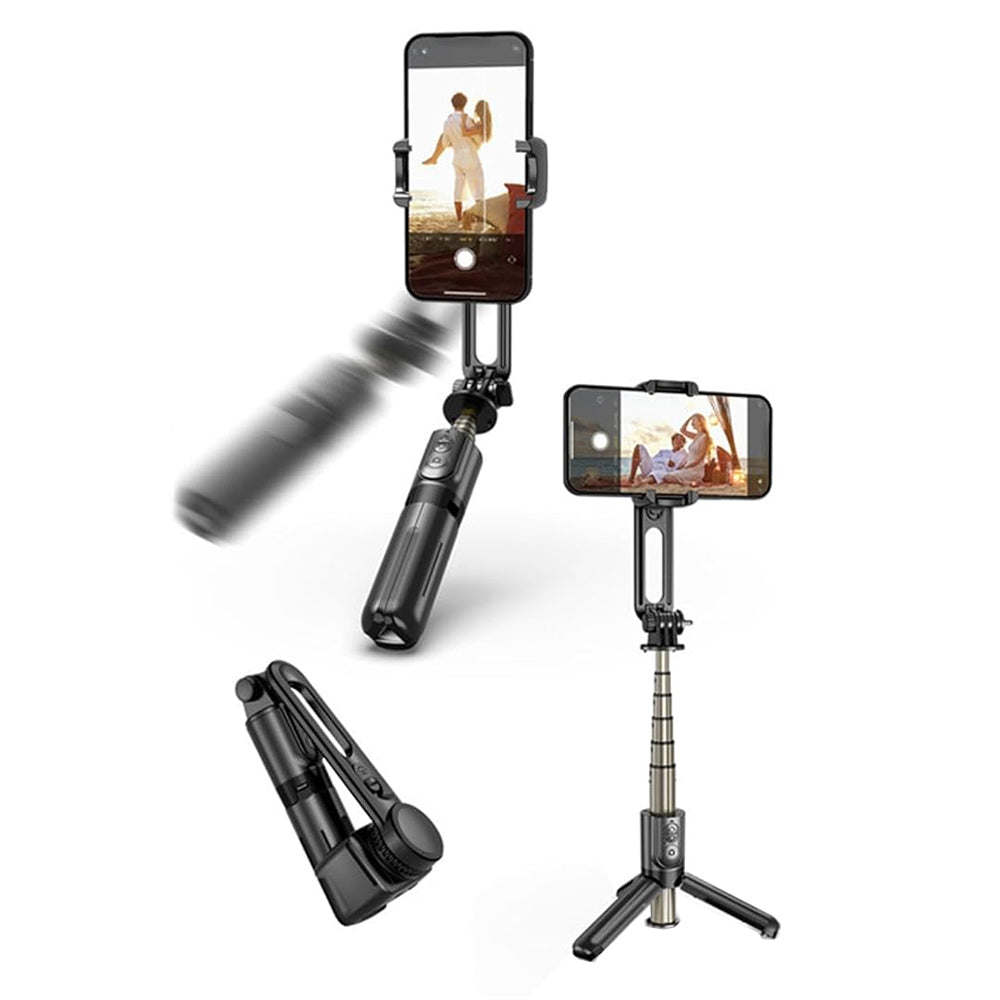 Selfie Stick Bluetooth Techsuit L18Mini, Universal, Schwarz