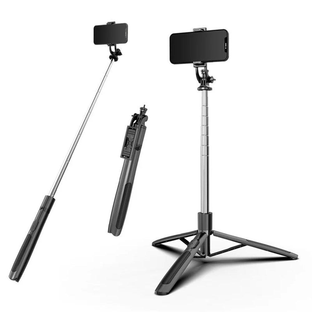Selfie Stick Bluetooth Techsuit Q05, Universal, Schwarz