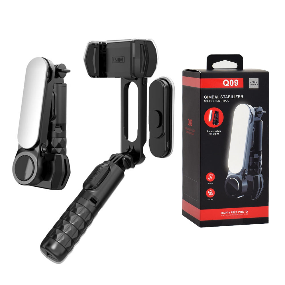 Selfie Stick Bluetooth Techsuit Q09, Universal, Schwarz