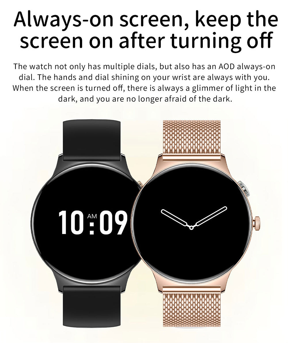 Smartwatch Blavec M01 Vesta Call, Schwarz
