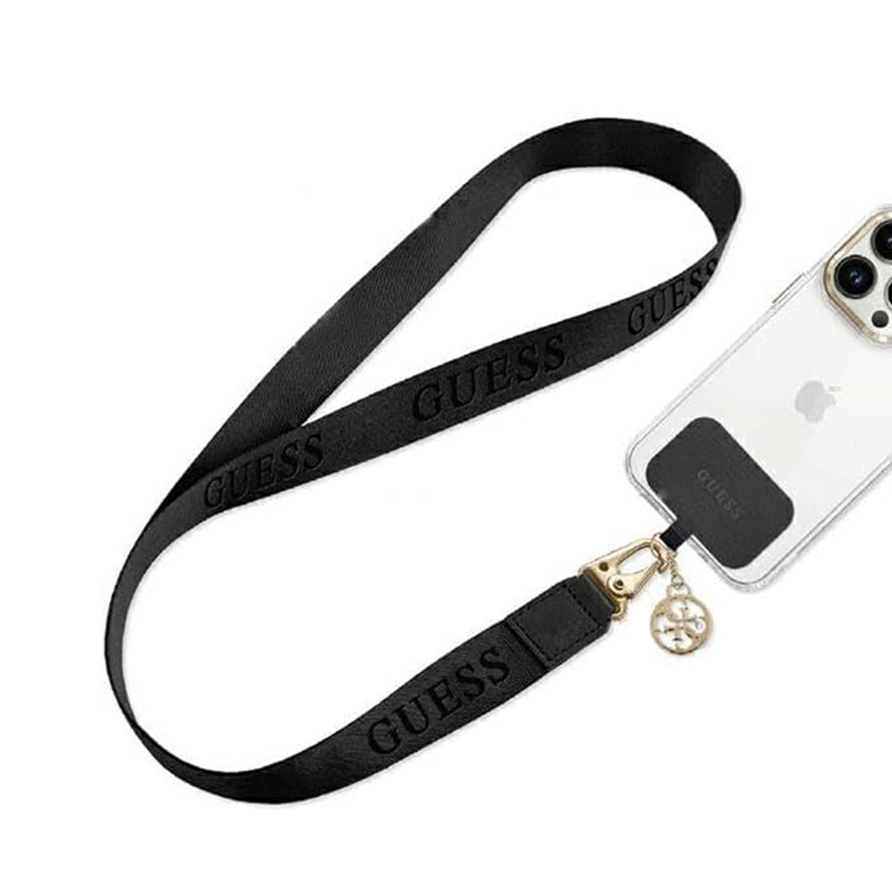 Guess Link Snap Telefonkordel, Schwarz