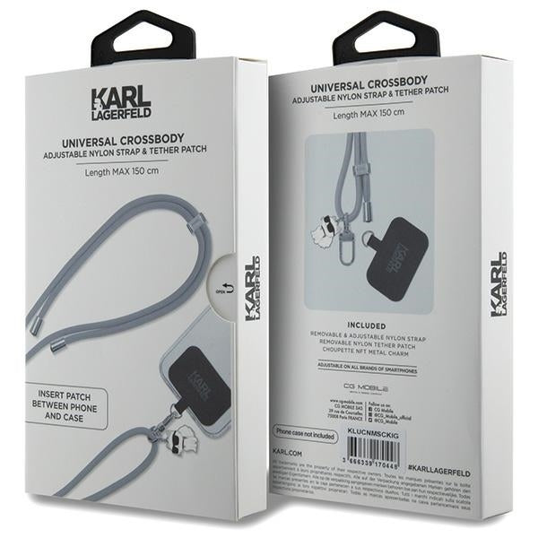 Karl Lagerfeld Choupette Telefonkordel, Grau