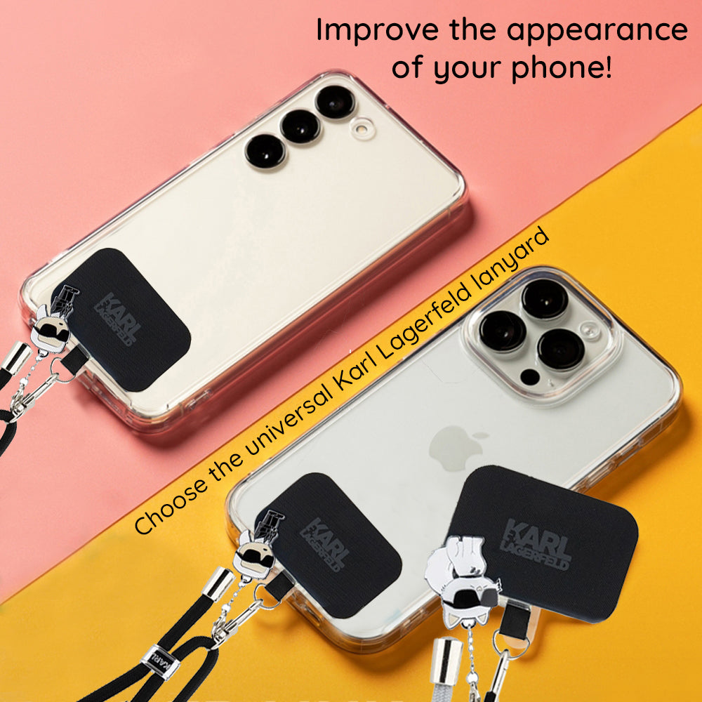 Karl Lagerfeld Ikonik Karl Telefonkordel, Schwarz