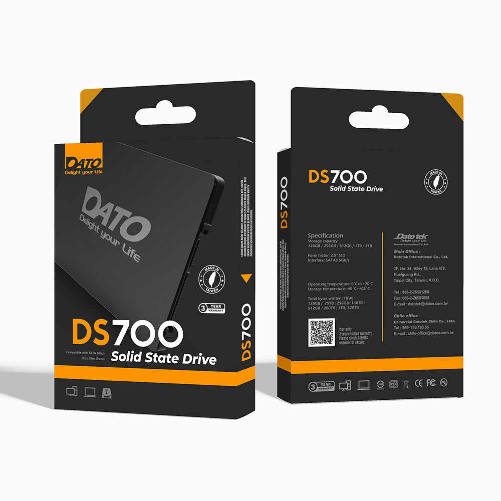 Solid State Drive (SSD) Dato DS700, 4TB, 2,5 Zoll, SATA III, Schwarz DS700SSD-4TB