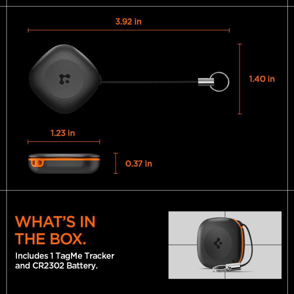 Spigen SmartTag TagMe für iOS Series, Schwarz