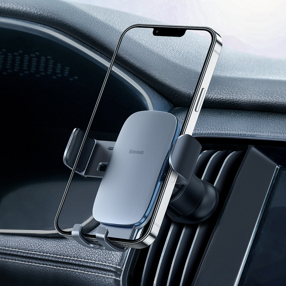 Baseus Metal Age II Car Holder, 4.7inch - 6.7inch, Gray SUJS000013