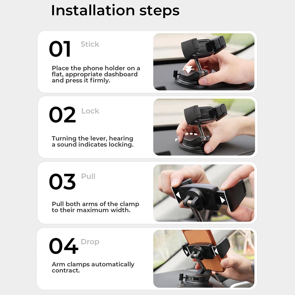 Autohalterung Lisen A609, 4 Zoll - 7 Zoll, Schwarz YL0225120003