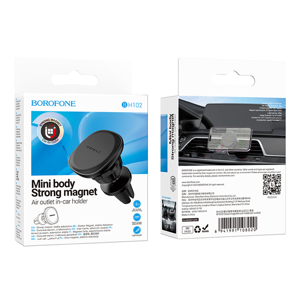 Magnetische Autohalterung Borofone BH102 Cloud, 4,5 Zoll - 7 Zoll, Schwarz