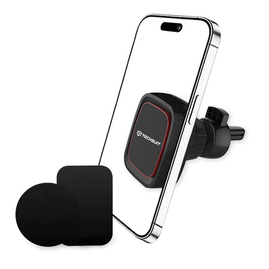 Magnetische Autohalterung Techsuit S5, Universal, Schwarz Rot