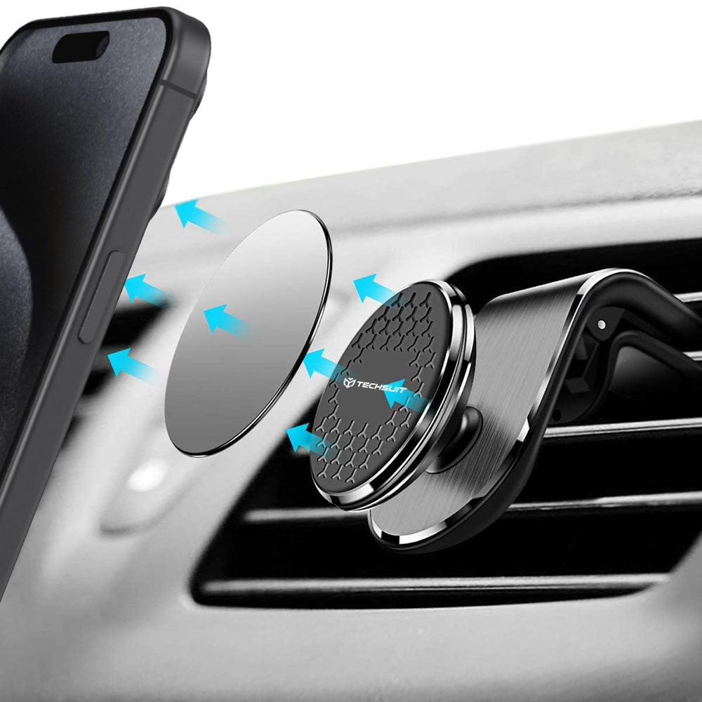 Magnetische Autohalterung Techsuit S8, Universal, Silber