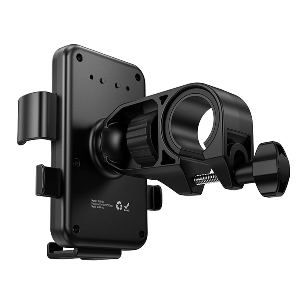 Borofone BH13 Knight Bicycle Motorcycle Holder, 4.5inch - 7inch, Black