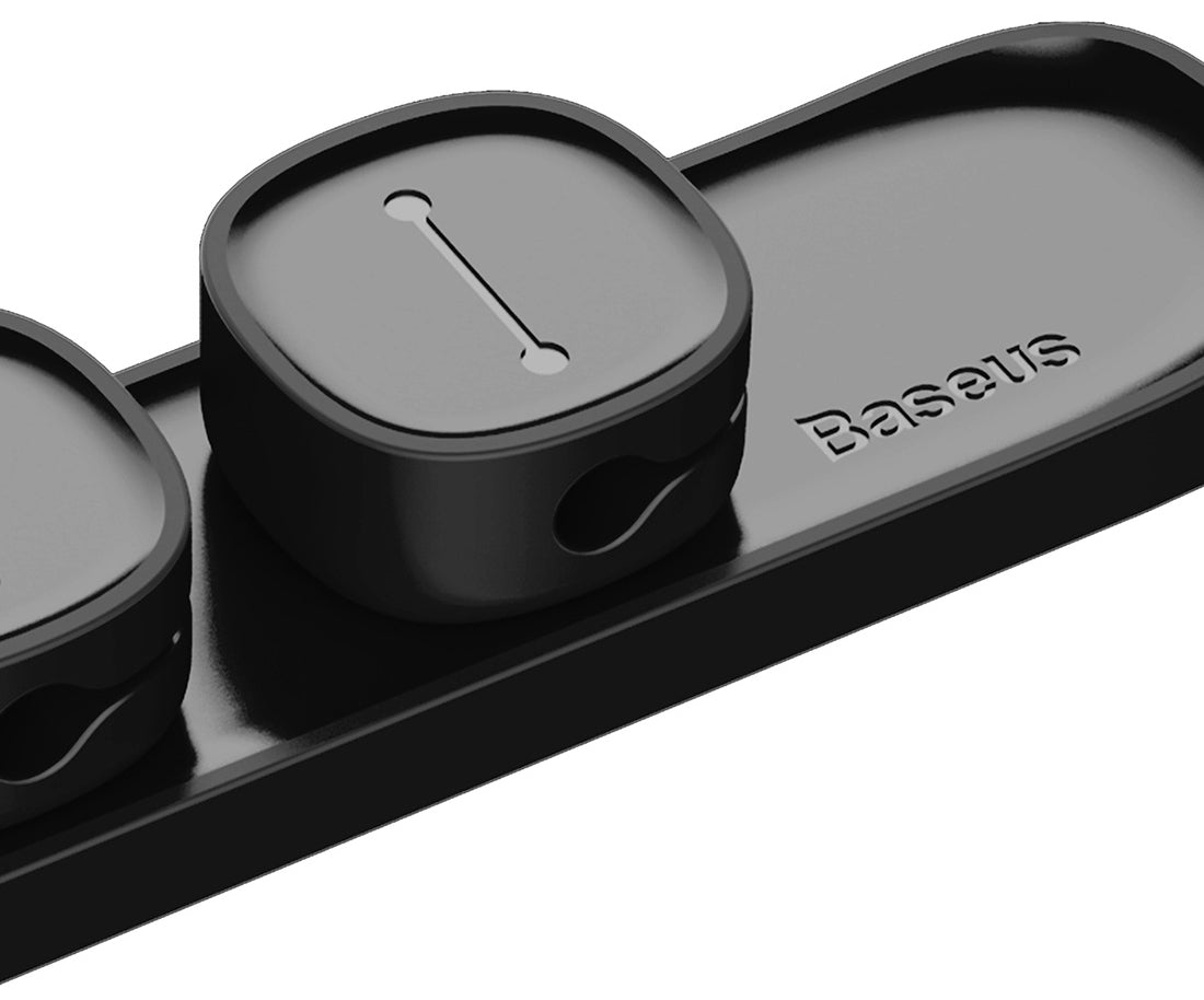 Baseus Peas Magnetischer Kabel-Organizer | Schwarz | Schreibtisch Zubehör