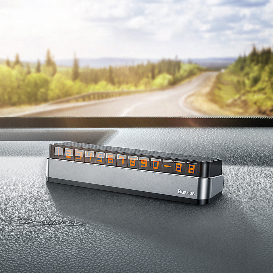 Baseus Moonlight Box Auto-Telefonnummernhalter | Grau | Verstellbar
