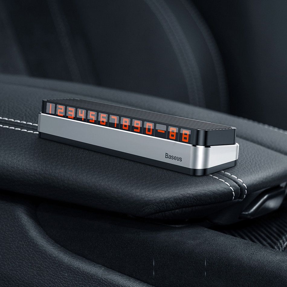 Baseus Moonlight Box Auto-Telefonnummernhalter | Grau | Verstellbar