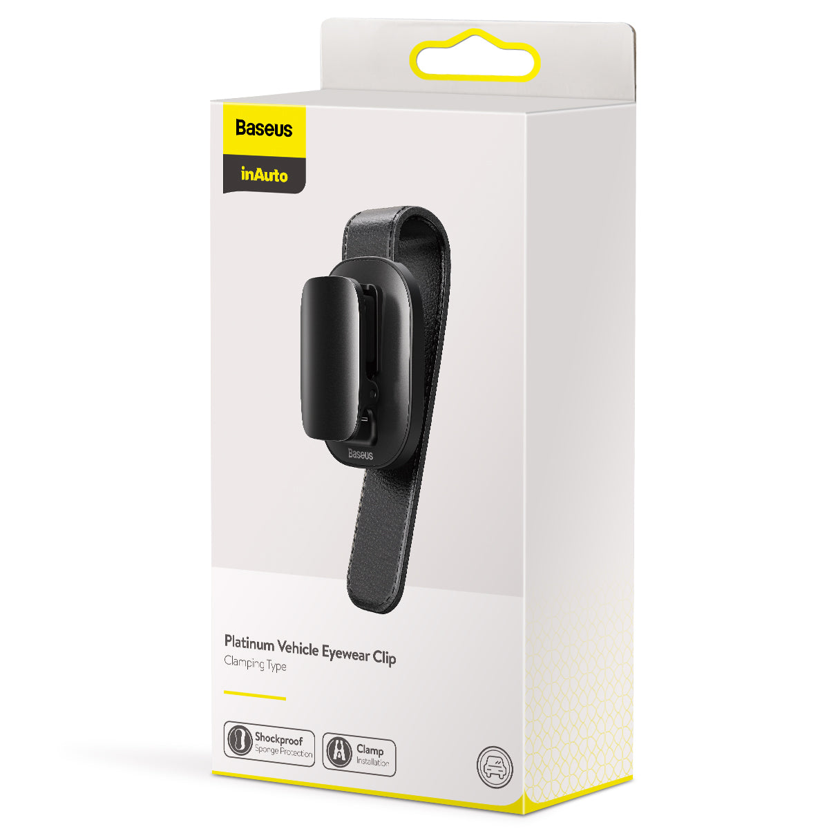 Baseus Platinum Clip Sonnenblendenhalter für Brillen, Schwarz ACYJN-B01