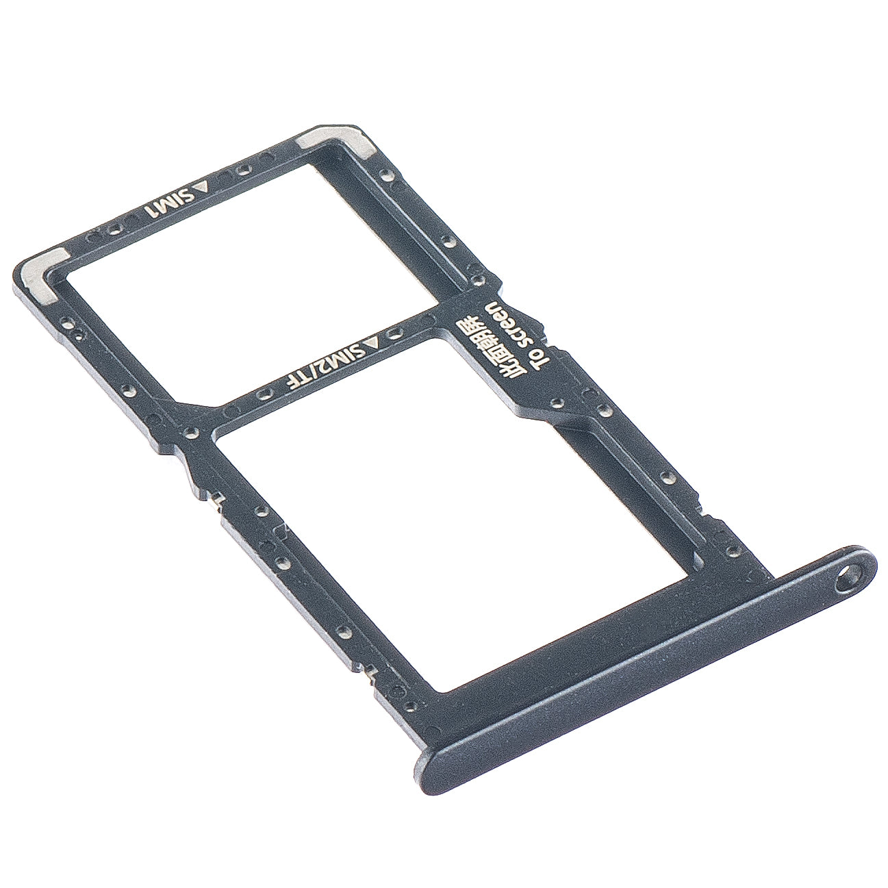 SIM-Kartenhalter für Huawei nova Y61 | Schwarz (Midnight Black) | 2 Fächer