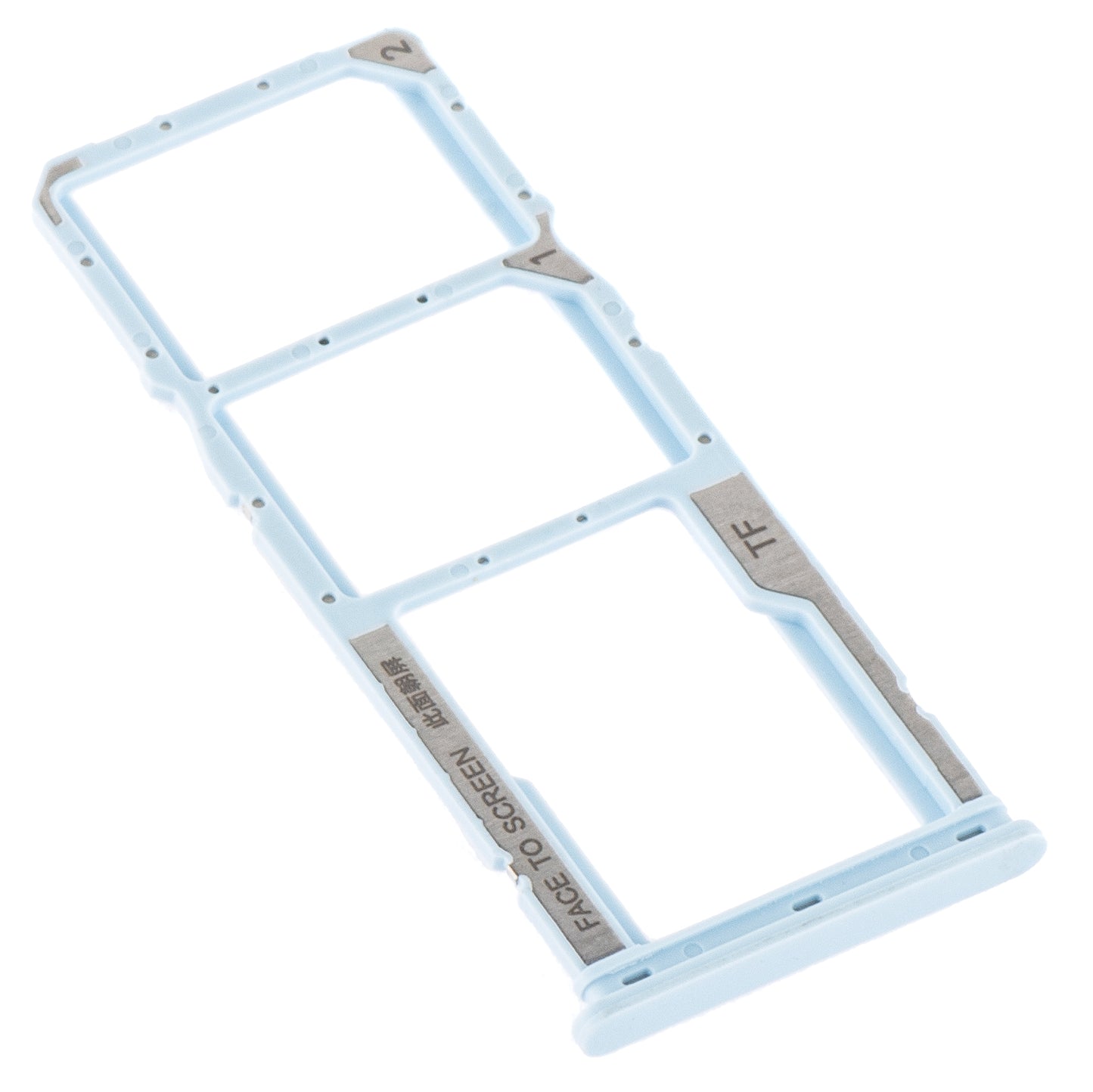 SIM-Kartenhalter für Xiaomi Redmi Note 12S | Blau (Aqua Blue) | 3 Fächer