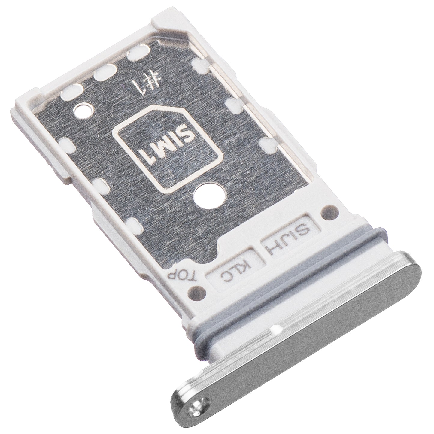 SIM-Kartenhalter Samsung Galaxy S22 Ultra 5G S908, Dual SIM, Silber