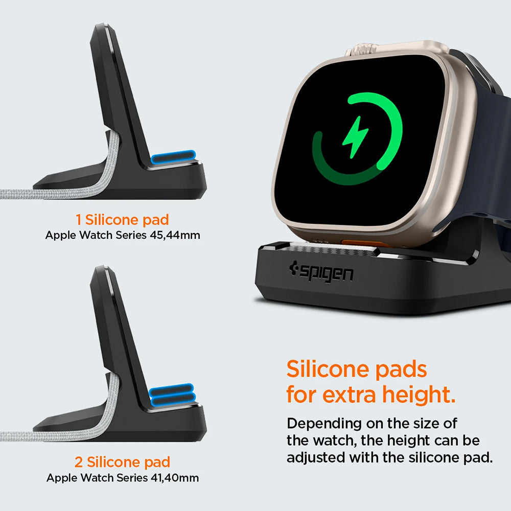 Spigen Rugged Armor Halterung für Apple Watch Series, Schwarz AMP05764