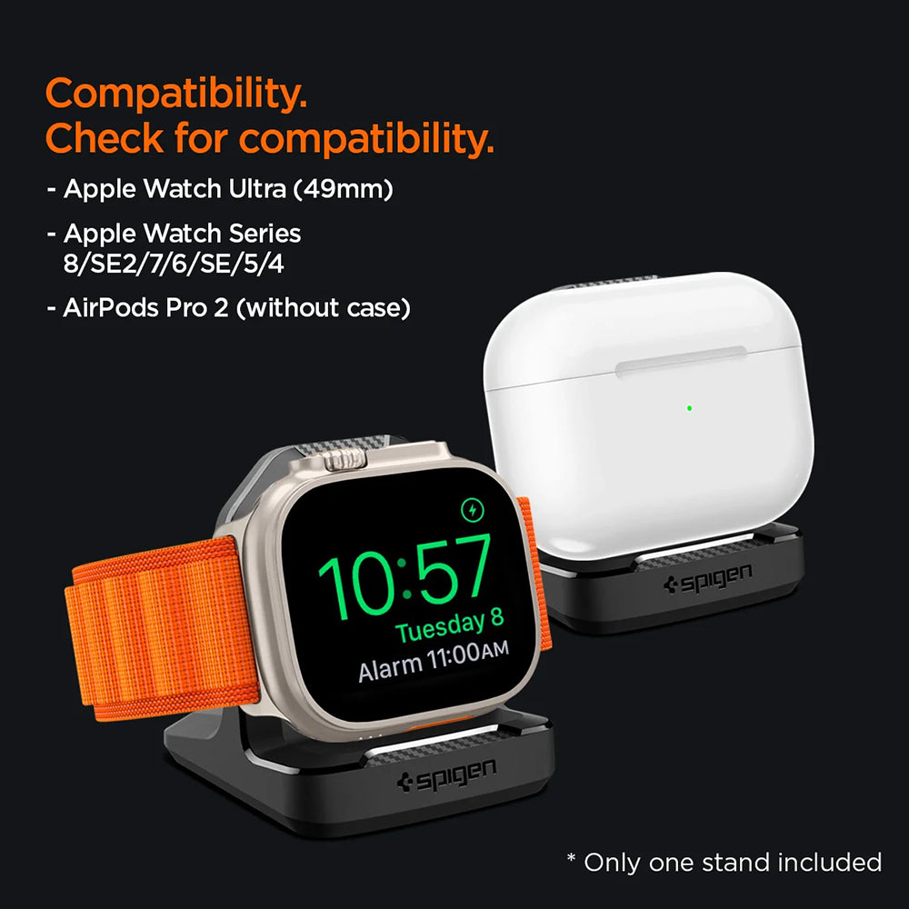 Spigen Rugged Armor Halterung für Apple Watch Series, Schwarz AMP05764