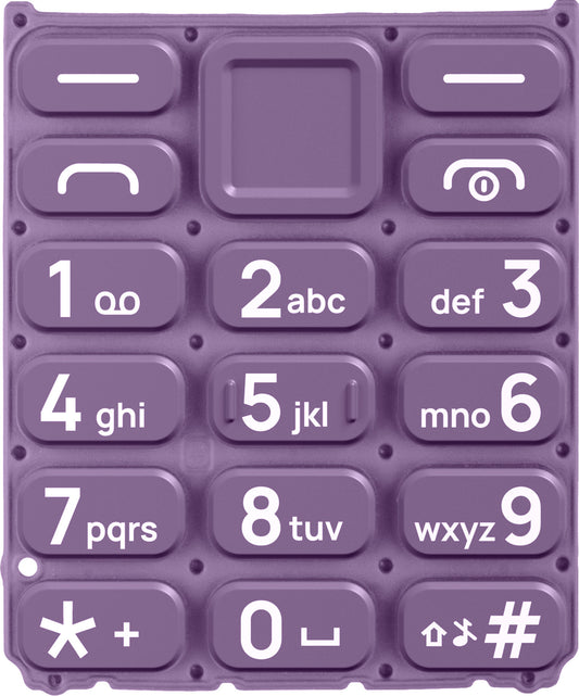 Latin Keypad for HMD 105 / Nokia 105 (2024), Purple