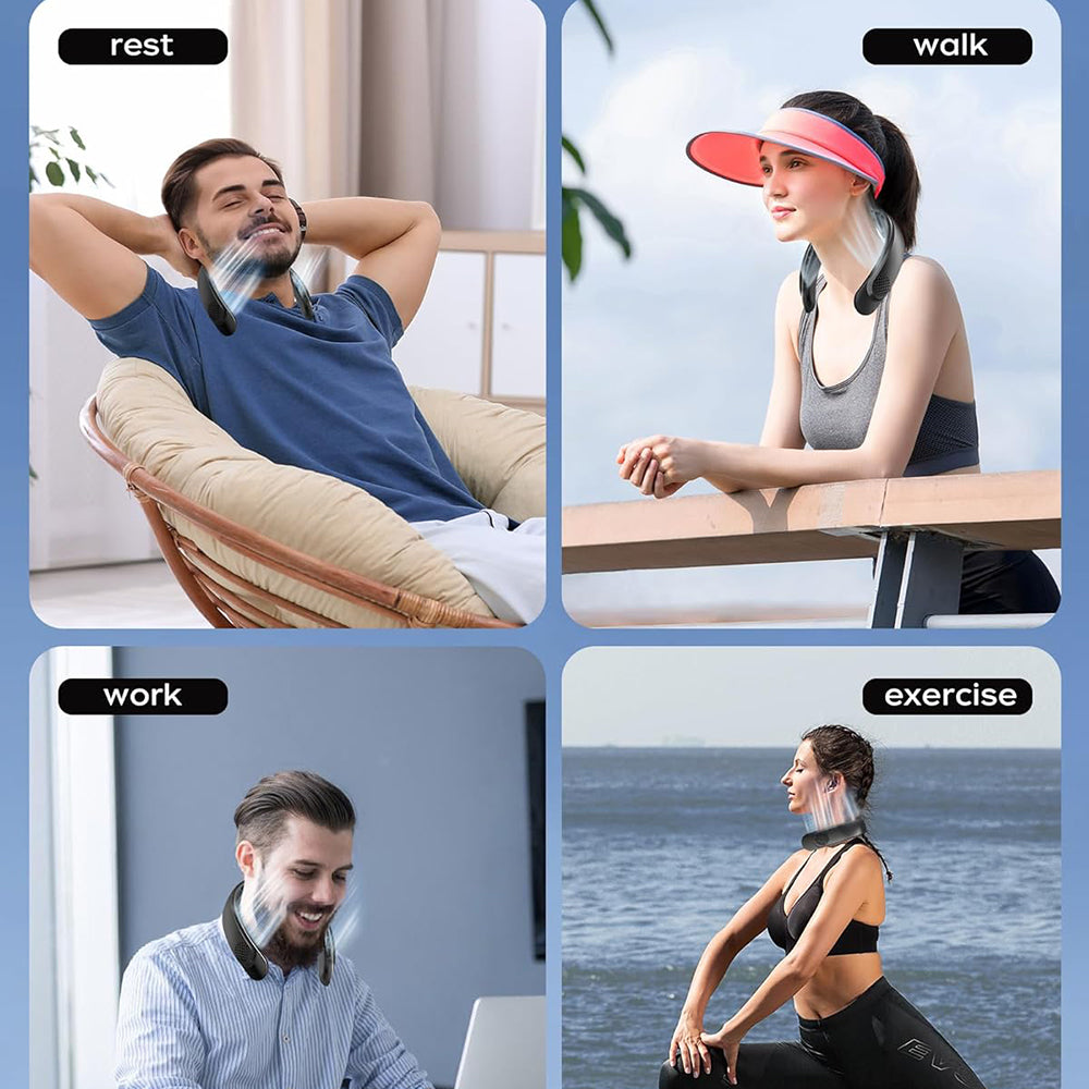 Tragbarer Ventilator Techsuit S8, Weiß