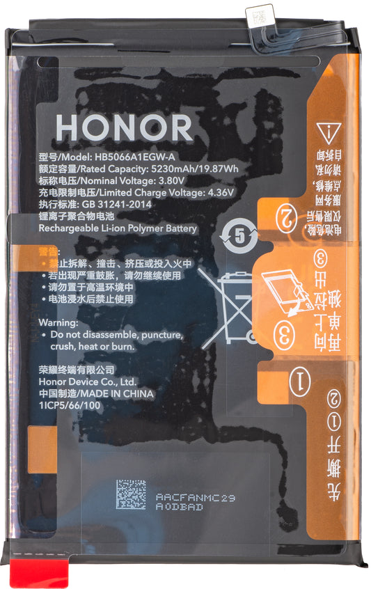 Akku Honor X7a, HB5066A1EGW-A, Service Pack 2402AACF