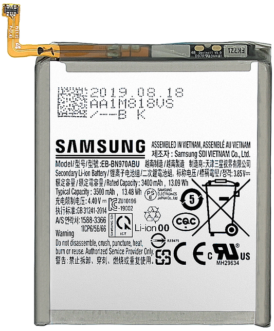 Samsung Galaxy Note10 N970 Battery, EB-BN970ABU, Swap