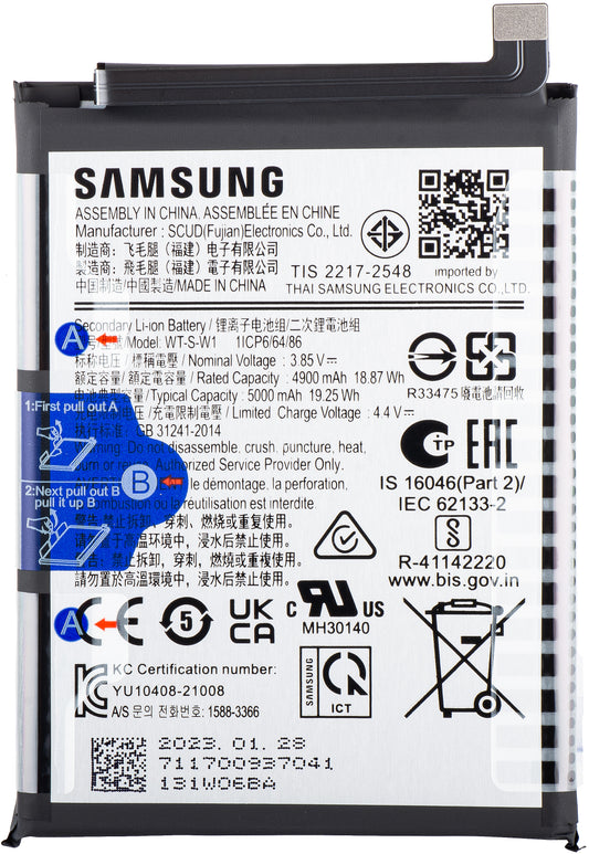 Akku Samsung Galaxy A14 5G A146, WT-S-W1, Swap GH81-23314A