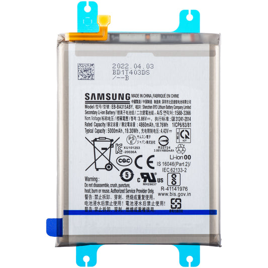 Battery Samsung Galaxy A22 A225 / A32 A325 / A31 A315, EB-BA315ABY, Service Pack GH82-25567A