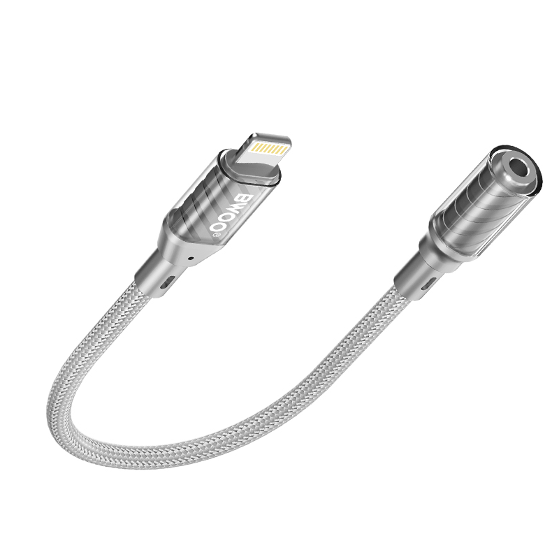 Lightning Audio Adapter - 3,5 mm BWOO BZ66, Grau