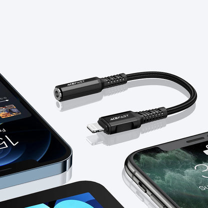 Audioadapter Lightning - 3,5 mm Acefast C1-05, Schwarz