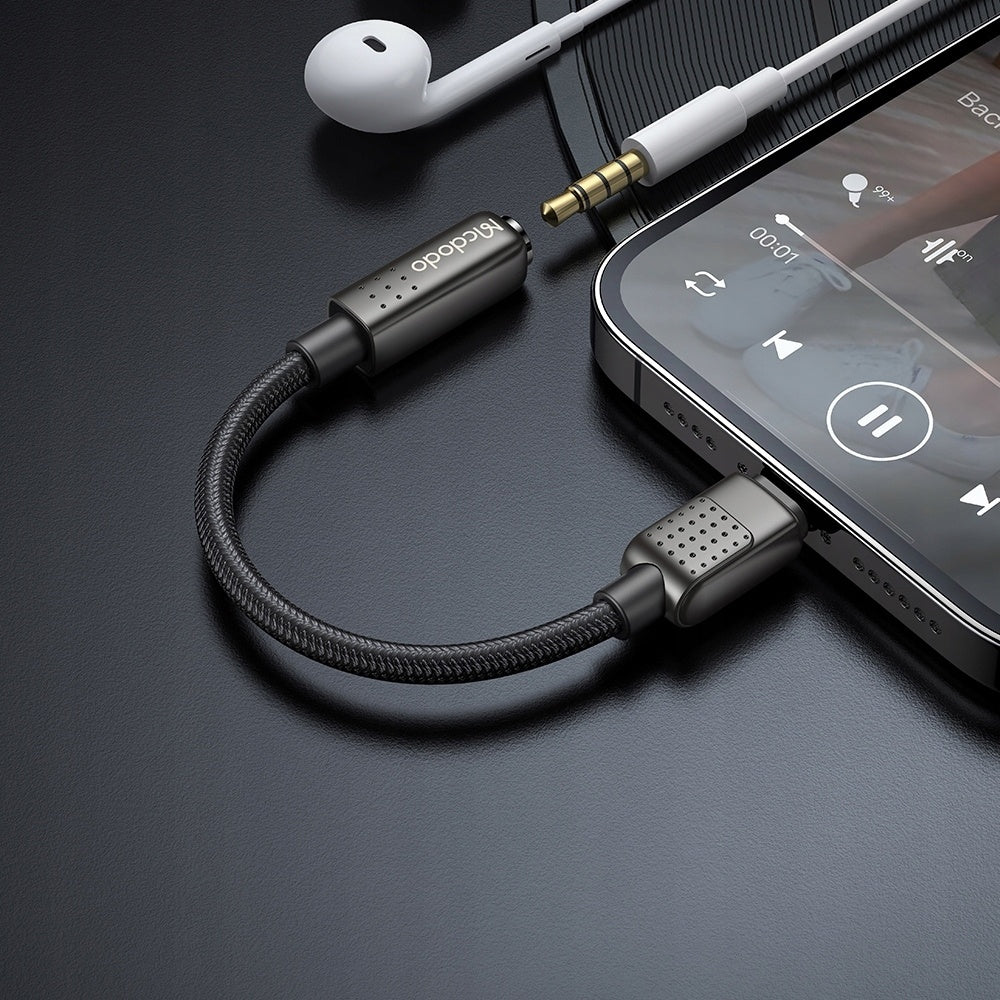 Audio-Adapter Lightning - 3,5mm McDodo CA-5010, Schwarz