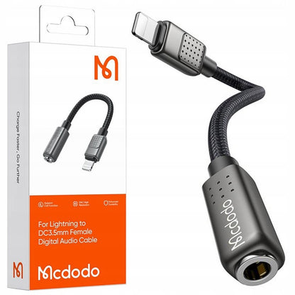 Audio-Adapter Lightning - 3,5mm McDodo CA-5010, Schwarz