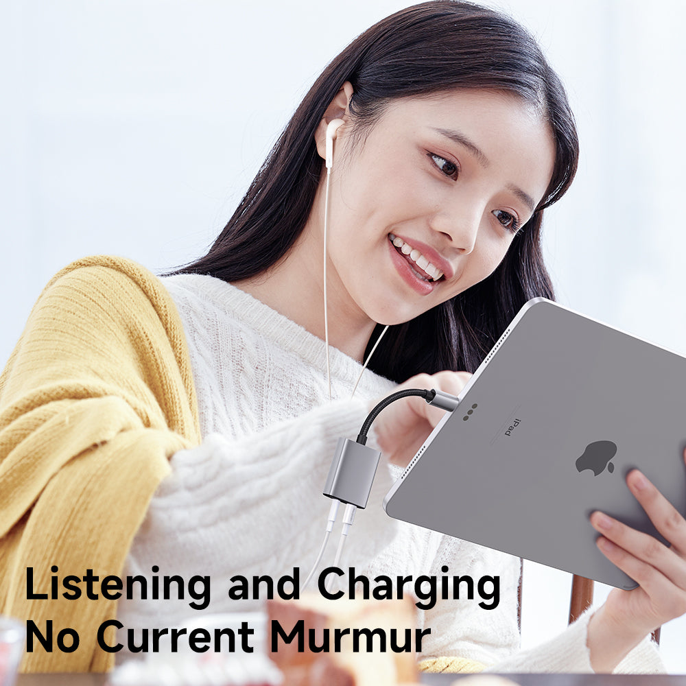 Audioadapter Lightning - Lightning / 3.5mm McDodo CA-5540 Wales, Grau