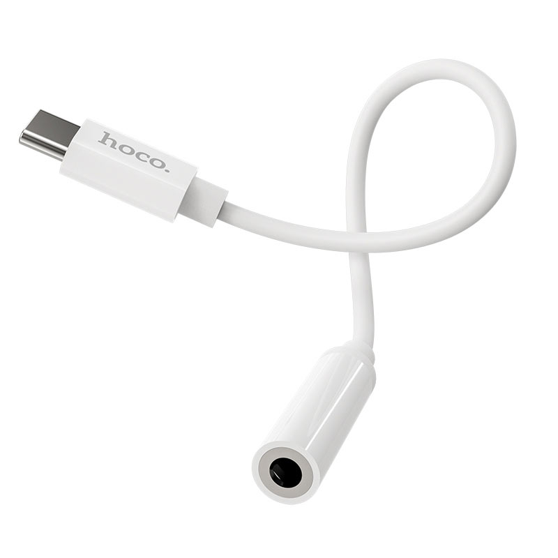 USB-C Audio Adapter - 3,5 mm HOCO LS30, Weiß