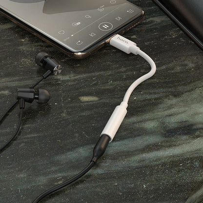 USB-C Audio Adapter - 3,5 mm HOCO LS30, Weiß