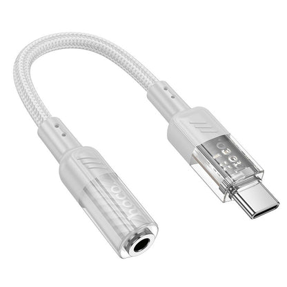 Audio-Adapter USB-C – 3,5 mm HOCO LS37, Grau