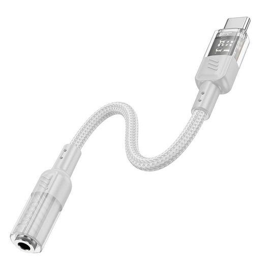USB-C - 3.5mm Audio Adapter HOCO LS37, Grau